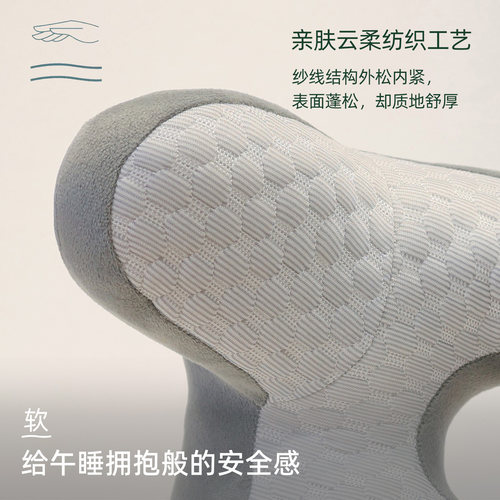 办公室午睡枕头趴桌子睡觉神器工位趴睡枕成人午休仰睡抱枕靠枕垫 - 图2