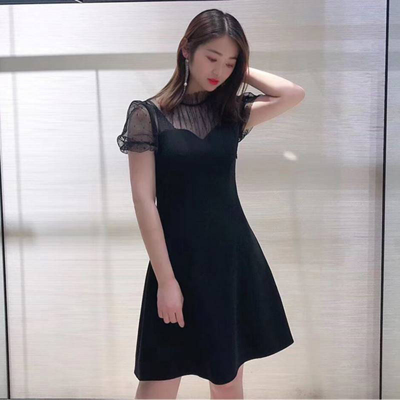 阿玛施旗舰官网2020夏新款拼连衣裙 魅言服饰连衣裙