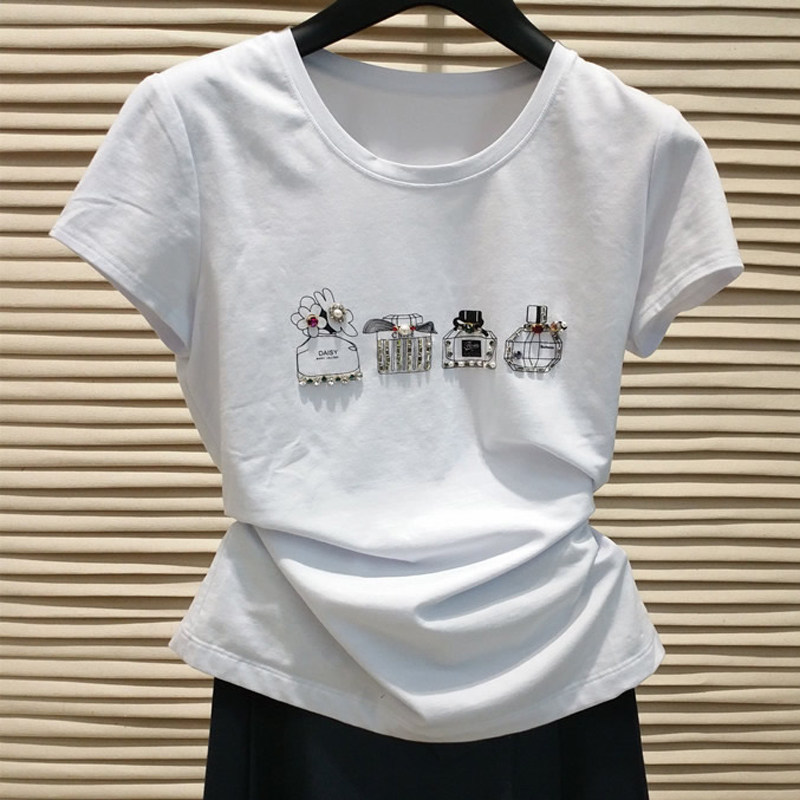 阿玛施旗舰店官网2020夏新款白t恤 魅言服饰T恤