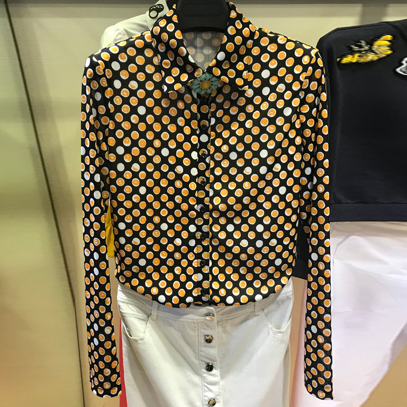 阿玛施旗舰店官网2020秋新款女衬衣 魅言服饰衬衫