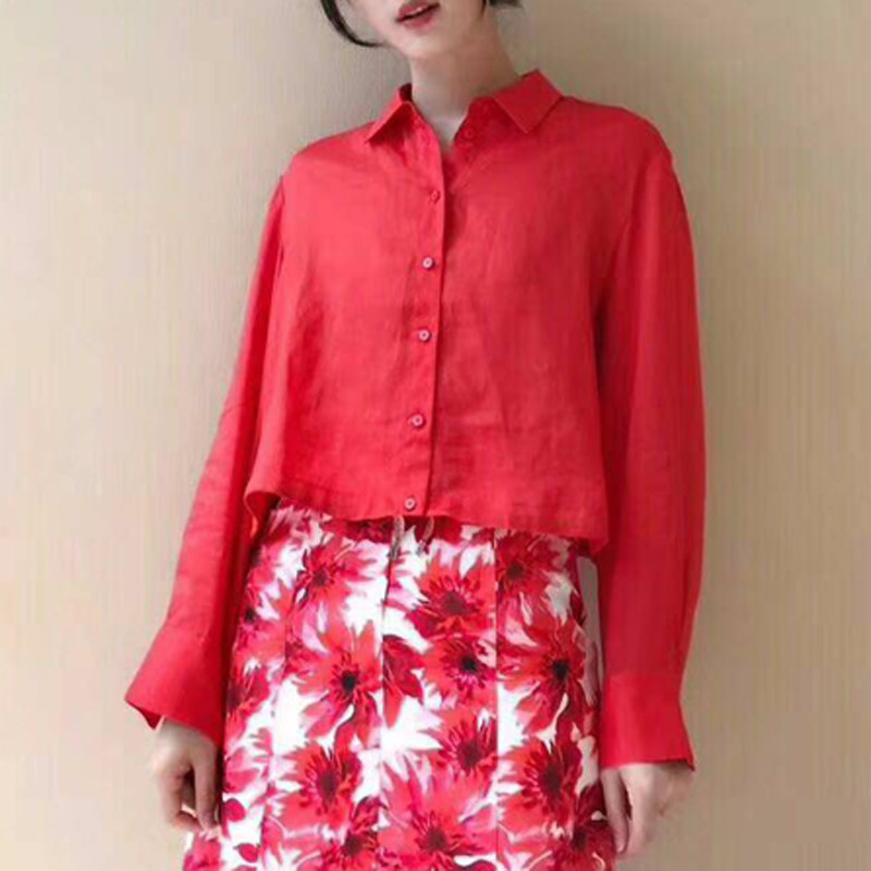 阿玛施旗舰店官网2020秋装女防晒衣 魅言服饰衬衫