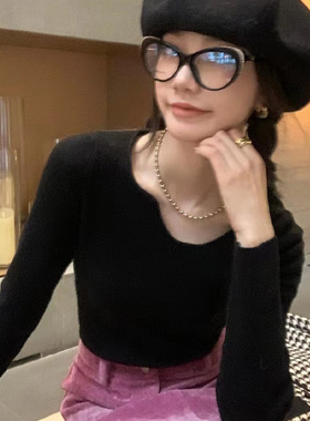 区区欧阳玻珠项链金属风圆珠链潮