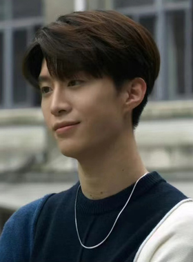 范丞丞方形蛇骨链不掉色钛钢项链