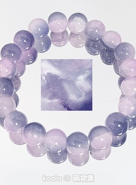 原创设计琉璃手串爆花手链新中式国风女气质文艺清新小众闺蜜饰品