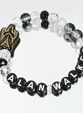 Alan Walker手链AW电音教主kandi手串跨年三亚VAC电音节专辑礼物