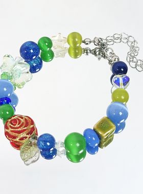 断眉Charlie Puth应援手链查理普斯巡演唱会海报玫瑰花印象手串