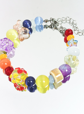 藤井风应援手链花专辑印象手串多巴胺橙色音乐礼物日韩物料饰品