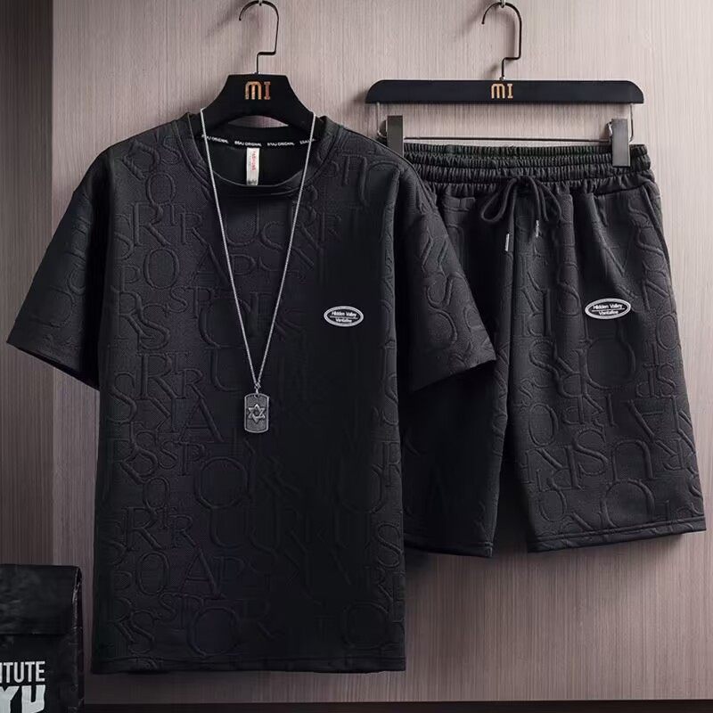 商场撤回清仓捡漏休闲运动套装男短袖t恤夏季潮牌穿搭短裤两件套,淘宝优惠券,粉丝福利购,淘宝优惠卷
