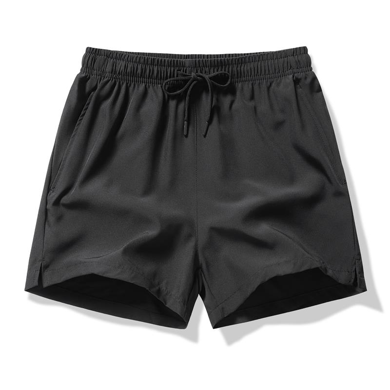 短裤男夏季薄款冰丝休闲宽松速干三分裤子男跑步健身训练运动马裤 - 图3