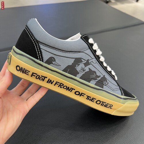 VANS范斯HANAI联名LX OLD SKOOL生胶底低帮男女款板鞋VN000D56BN5 - 图2