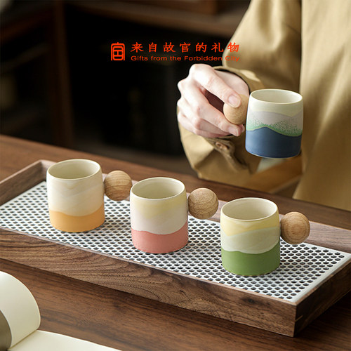 北京文创旅游纪念品千里江山茶杯送老外客户领导礼物年会伴手礼品 - 图0