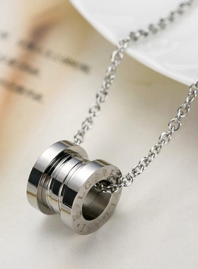 钛钢男士韩版情侣项坠学生首饰品