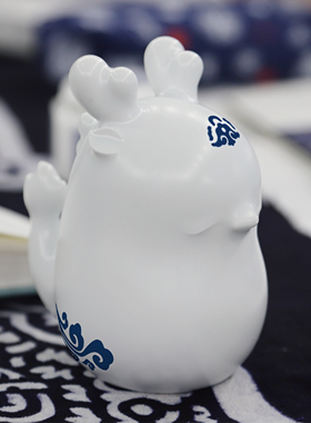 缬韵2024龙年新款陶瓷龙生肖礼新年礼手工陶瓷