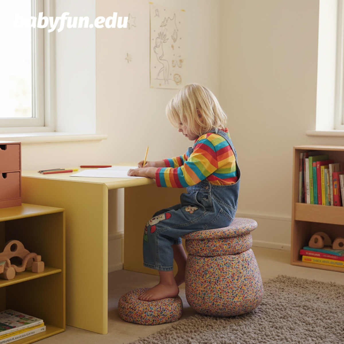 BABYFUN新年过河石收纳平衡椅平衡板底座家庭感统训练儿童房玩具,淘宝优惠券,粉丝福利购,淘宝优惠卷