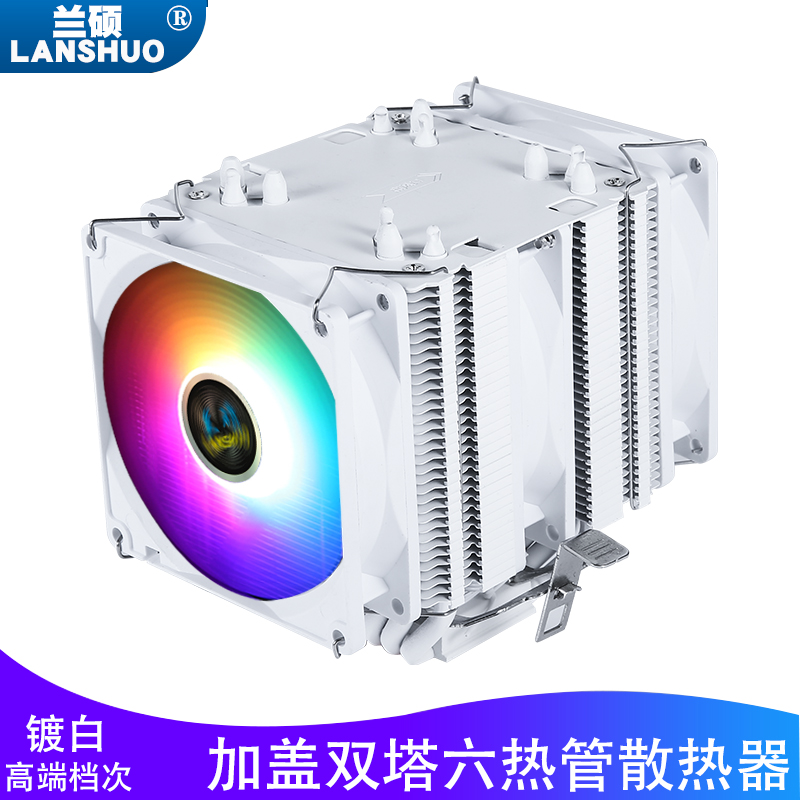 6热管铜c管pu散热器超静音1155AMD2011针CPU风扇1366台式机x79X58 - 图2