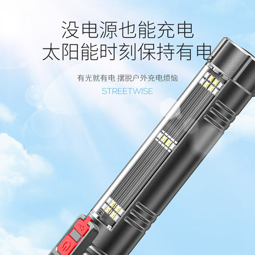应急安全锤多功能车用强光充电手电筒车载家用火灾逃生破窗器防水 - 图3