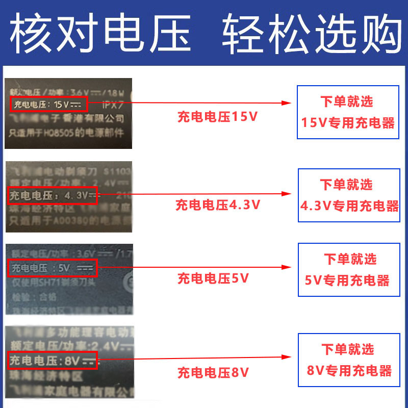 适用飞利浦Series5000剃须刀充电器S5831 S5531 S5080 S5166 5832 - 图0