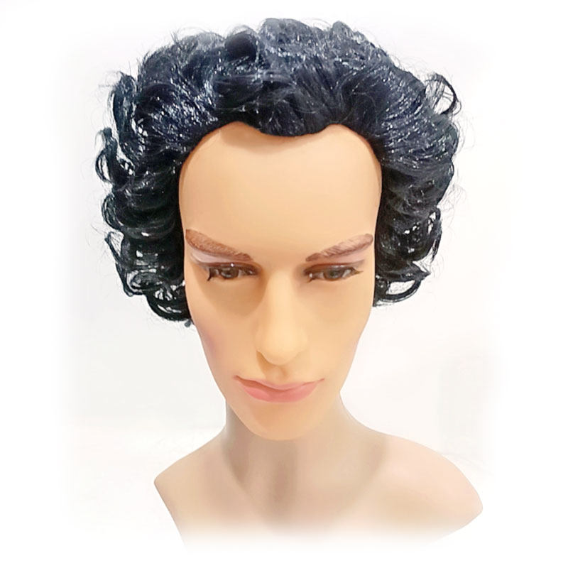 歌曲之王舒伯特同款短卷假发非洲小曲卷卷舞台表演抖音假发高温丝,淘宝优惠券,粉丝福利购,淘宝优惠卷