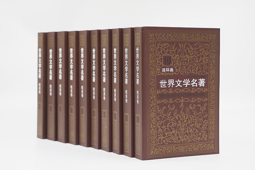 【旗舰正版】世界文学名著连环画欧美卷全集10册 外国名著小说漫画书小人书青少年学生经典读物巴黎圣母院收藏版全套书籍 - 图0