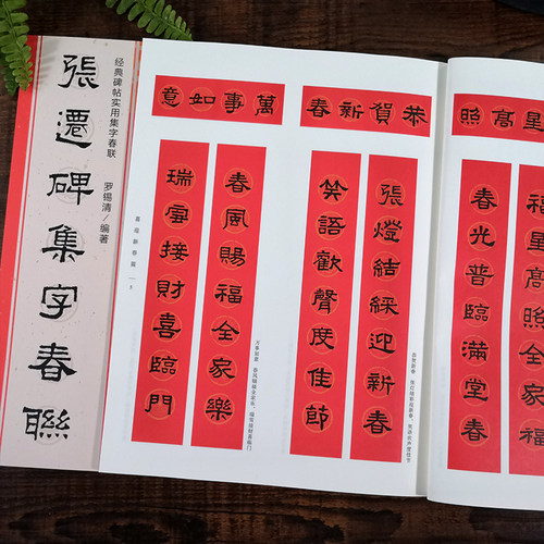 张迁碑集字春联 6大类120幅春节对联 原碑帖古帖集字对联横幅 张迁碑毛笔软笔书法入门初学者临摹鉴赏过年练字帖 集字作品 - 图1