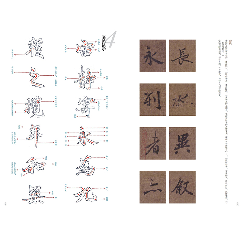 名帖讲谈：唐摹王羲之兰亭序四种唐代汉字行书书法碑帖高清法帖兼具碑帖知识与技法讲解从点画偏旁结构等多方面举要讲解正版书籍-图2