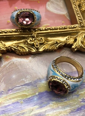 欧玛拉中古着重工彩色戒指/指环