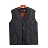 Winter middle-aged and elderly men's velvet thickened vest and cotton-padded jacket