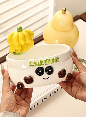 不焦虑香蕉放钥匙收纳入户玄关摆件客厅鞋柜家居装饰乔迁送礼