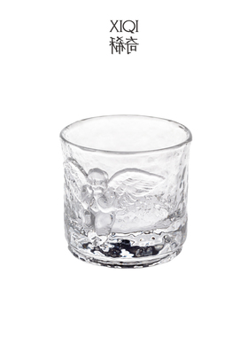 稀奇艺术天使浮雕威士忌对杯礼盒