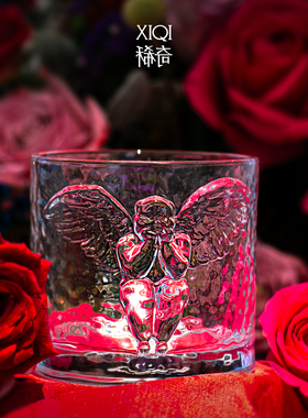 稀奇艺术玻璃浮雕酒水杯