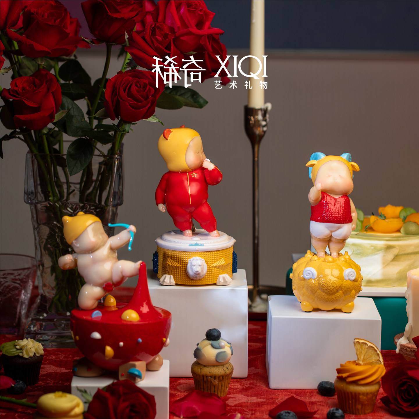 稀奇艺术《十二星座》家居创意摆件生日乔迁礼物艺术雕塑高端摆件
