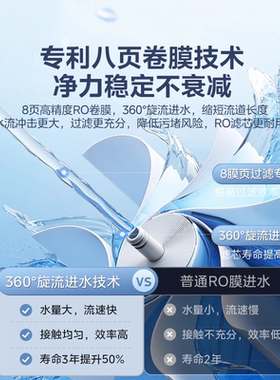 美的净水器0阻垢剂升级通量直饮