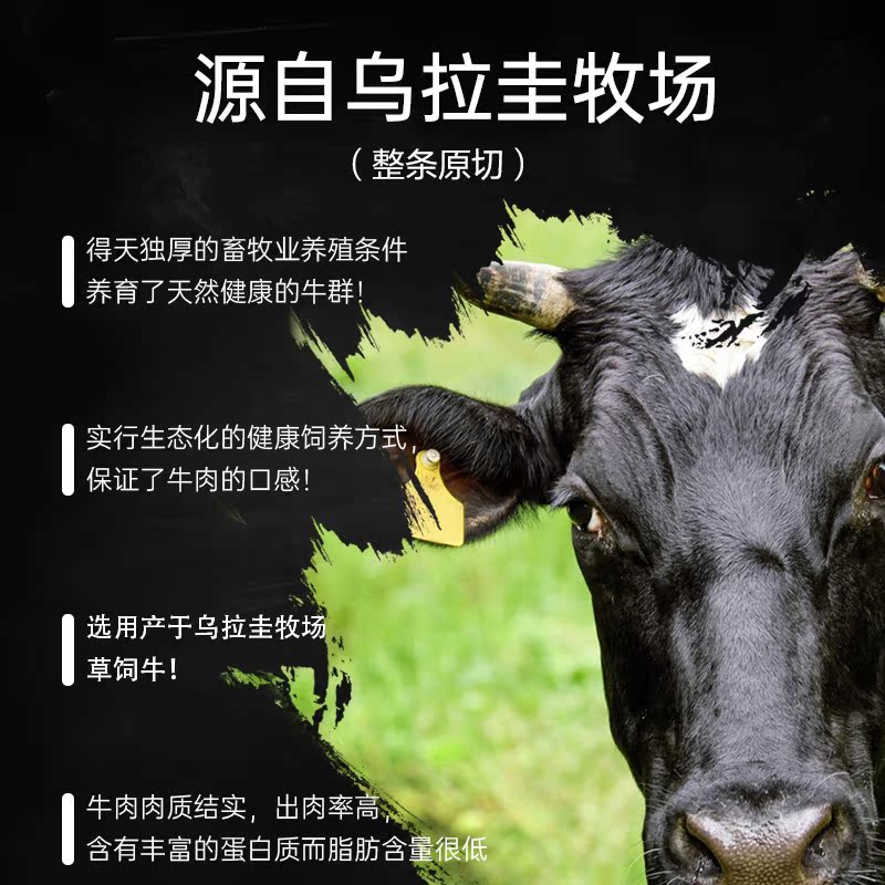 享鲜族旗舰店享鲜族进口乌拉圭牛尾巴新鲜整根冷冻牛尾骨原切带骨分切牛肉生鲜2