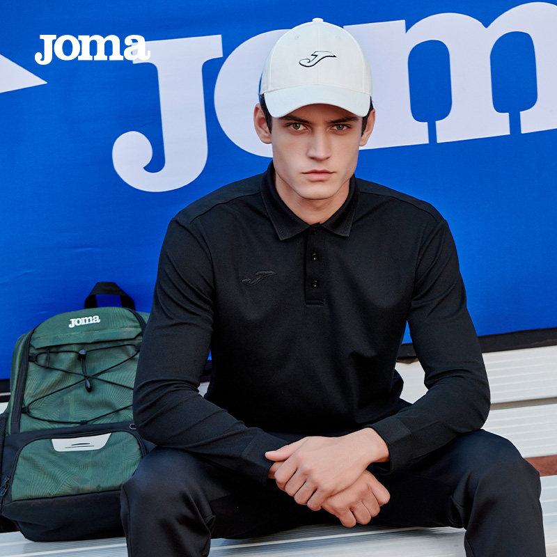 Joma春夏新款长袖POLO衫男高尔夫训练冰丝透气商务休闲运动T恤,淘宝优惠券,粉丝福利购,淘宝优惠卷