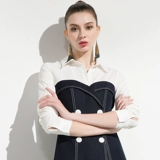 aui Женская юбка, комплект, лонгслив, платье, европейский стиль, коллекция 2023, яркий броский стиль