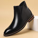 Chelsea boots men's retro European and American British style fashionable men's boots plus velvet large size cross-border Chelsea boots trend