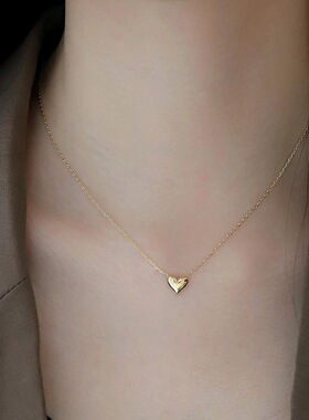 新款s925纯银迷你爱心项链