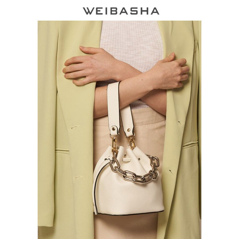 微芭莎2020新款潮链条包真皮包包 微芭莎女士包袋