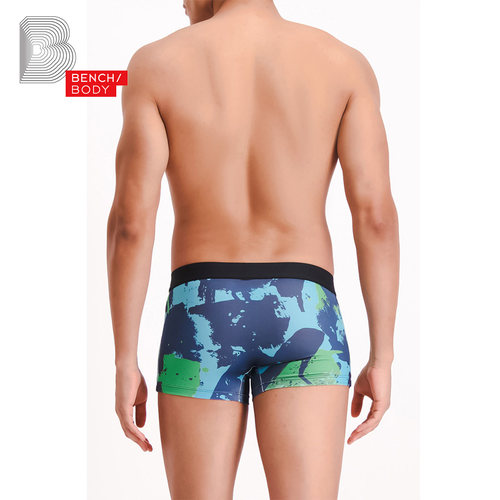 bench/BODY/奔趣2023夏季新品内裤印花男士涤纶中腰平角裤BXF0154 - 图1