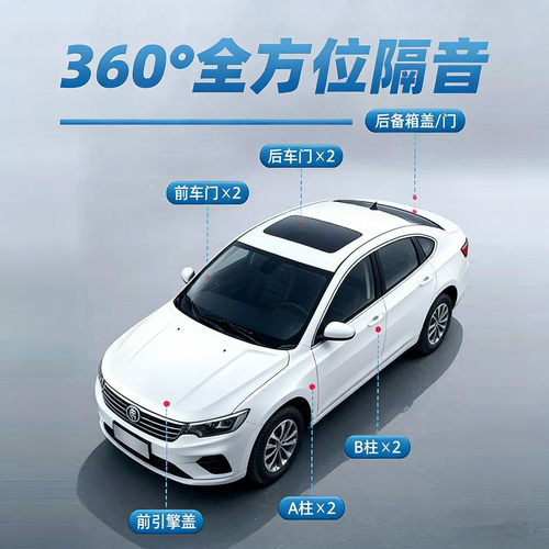 比亚迪秦Pro DM/EV500/EV450专用汽车门全车隔音防尘密封条加厚 - 图0