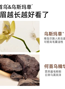 健美创研何首乌眉笔女持久不脱色不易晕染防水防汗根根分明野生眉