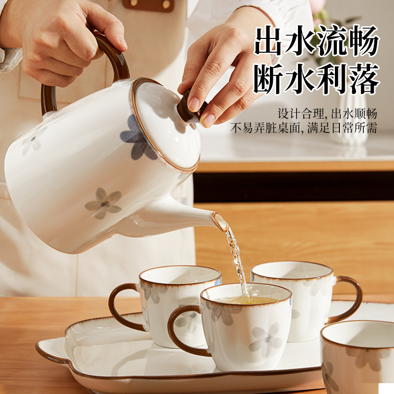 茶具套装2024新款中式待客陶瓷泡茶家用生日新婚乔迁礼物茶杯茶壶 - 图2