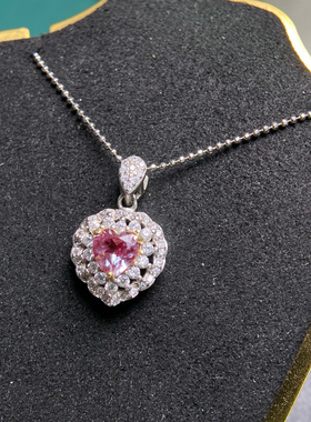 绝美亚历山大吊坠阳光下呈绿色至蓝绿色S925银精工镶嵌主石6*6mm