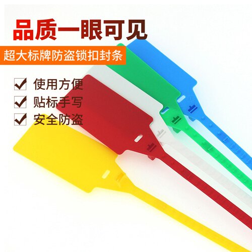 防水抗老化一次性防盗扣施封锁德邦安能物流快运塑料封条扎带标牌 - 图2