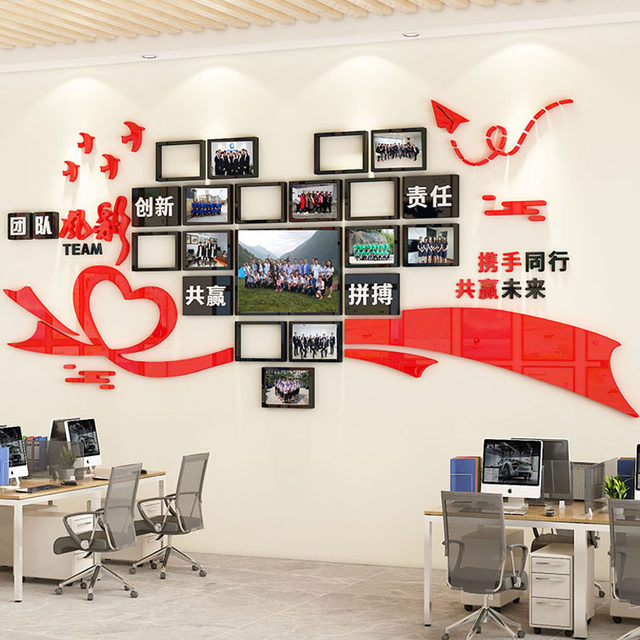 Employee style photo display wall sticker
