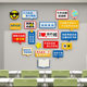 School class atmosphere cultural wall classroom layout decoration inspiring primary and secondary school students inspirational slogan wall stickers 3D three-dimensional