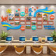 Office staff style display wall team photo wall