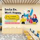 Office entrance image wall inspirational slogan PVC
