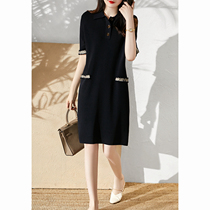 RAGR delicate little fragrant wind ~ put on good with temperament polo polo collar Joe its knitted dress