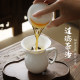 Bone China Fair Cup ຊຸດສາມຊຸດຊາຮົ່ວ Filter ຊາ Divider